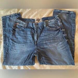 Ariat M4 Low Rise Boot Cut Jeans Men 42 x 31 Blue Denim